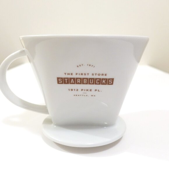 Rare Starbucks Siren Logo Ceramic Pour-Over Brewer In Mint Condition - Picture 3 of 9